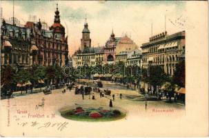 1899 (Vorläufer) Frankfurt, Rossmarkt, Schwarzschild-Ochs / square