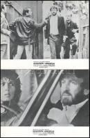 cca 1979 ,,Rendőrök háborúja" című francia film jelenetei és szereplői, 8 db produkciós filmfot...