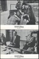 cca 1979 ,,Rendőrök háborúja" című francia film jelenetei és szereplői, 8 db produkciós filmfot...