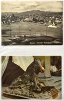 OLASZORSZÁG - 138 db MODERN és RÉGI képeslap albumban: Firenze, Pisa, Assisi