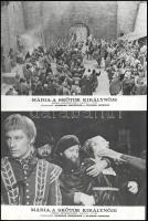 cca 1971 ,,Mária, a skótok királynője&quot; című angol film jelenetei és szereplői, 5 db vintage produkciós filmfotó ezüst zselatinos fotópapíron, a használatból eredő (esetleges) kisebb hibákkal, 18x24 cm