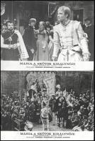 cca 1971 ,,Mária, a skótok királynője" című angol film jelenetei és szereplői, 5 db vintage pro...