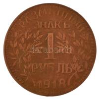 Orosz Birodalom / Polgárháború / Orosz Kaukázus / Armavir 1918. 1R Cu (8,15g) T:VF,F
Russian Empire...