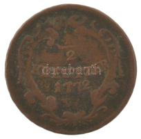 Ausztria 1772W 1/2kr Cu "II. József" T:VF Austria 1772W 1/2 Kreuzer Cu "Joseph II" C:VF  Krause KM#2052