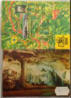 Kb. 120 db MODERN magyar város képeslap albumban + 5 magyar tájképes leporello füzet