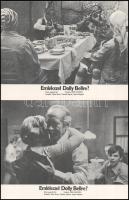 cca 1981 ,,Emlékszel Dolly Bellre című jugoszláv film jelenetei és szereplői, 6 db produkciós filmfotó nyomdatechnikával sokszorosítva kartonpapírra, egyoldalas nyomással, a használatból eredő (esetleges) kisebb hibákkal, 18x24 cm