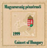 1999. 50f-100Ft (8xklf) &quot;75 éves a Magyar Nemzeti Bank&quot; forgalmi sor dísztokban, belső tok ragasztása elengedett. T:BU kis patina Adamo FO32.1