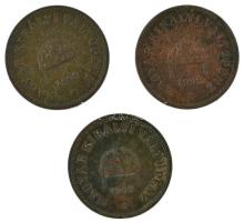 1898-1903KB 2f bronz (3xklf) T:VF patina