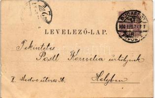 1900 Nagyszeben, Hermannstadt, Sibiu; Cs. és kir. Hadtestparancsnokság / K.k. Corps-Commando Gebäude...