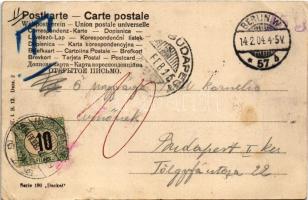 Interessante Vorlesung / Újságot olvasó kislány tacskókkal / Dachnshund dogs, girl reading a newspap...