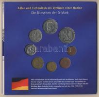 Németország 2002. 1Pf-5M 8klf db + 1c-2&#8364; 8klf db "A márka és az euró" közös kiad...