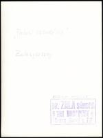 cca 1972 Dr. Zala Sándor budapesti fotóművész feliratozott vintage fotóművészeti alkotása (Falusi cs...