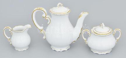 Zsolnay tollas mintás kávés készlet. 6 személyes, jelzéssel, hibátlan, eredeti díszdobozban