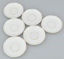 Zsolnay tollas mintás kávés készlet. 6 személyes, jelzéssel, hibátlan, eredeti díszdobozban