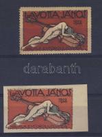 1920 Lavotta János fogazott + vágott bélyeg