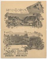 Pankota, Pancota; Szatmári Szabó István szőlőbirtokos borospincéje, méhészete és rózsatelepe. 2-olda...