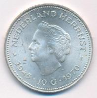 Hollandia 1970. 10G Ag Julianna T:AU  Netherlands 1970. 10 Gulden Ag Juliana C:AU  Krause KM#195