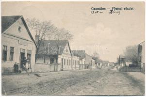 1940 Csanálos, Cenalos, Urziceni; Fő utca, Érni Márton (?) üzlete / main street, shop (EK) + EXAMINED BY CENSOR