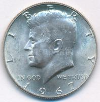 Amerikai Egyesült Államok 1967. 1/2$ Ag "Kennedy" T:AU USA 1967. 1/2 Dollar Ag "Kennedy" C:AU  Krause KM#202a