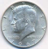 Amerikai Egyesült Államok 1967. 1/2$ Ag Kennedy T:AU USA 1967. 1/2 Dollar Ag Kennedy C:AU  Krause KM#202a