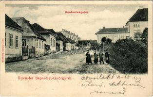 1903 Sepsiszentgyörgy, Sfantu Gheorghe; Szabadság tér. gere István kiadása / square (EB)