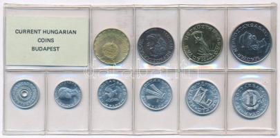 1986. 2f-20Ft (10xklf) érmés forgalmi sor fóliatokban T:UNC Adamo FO19