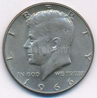 Amerikai Egyesült Államok 1966. 1/2$ Ag Kennedy T:XF USA 1966. 1/2 Dollar Ag Kennedy C:AU,XF  Krause KM#202