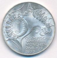 NSZK 1972J 10M Ag &quot;Müncheni Olimpia - Stadion&quot; T:AU,XF patina FRG 1972J 10 Mark Ag &quot;Münich Olympics - Stadium&quot; C:AU,XF patina Krause KM#133