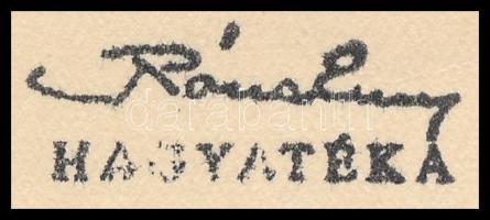 Róna Emy (1904-1988): Kisdobos illusztráció. Akvarell, ceruza, papír, hátoldalán hagyatéki pecséttel...