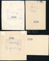 Róna Emy (1904-1988): össz. 7 db illusztráció. Tus, papír, hátoldalán mindegyik hagyatéki pecséttel ...