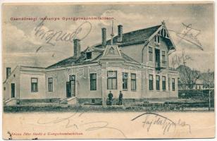 1909 Gyergyószentmiklós, Gheorgheni; Csendőrségi laktanya. Kricsa Péter kiadása / gendarme barracks (EB)