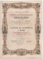 Német Birodalom / Düsseldorf 1873. "Dahlbusch Szénbányászati Vállalat" részvénye 100T-ról ...