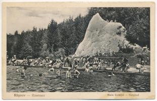 1931 Barcarozsnyó, Rozsnyó, Rosenau, Rasnov; Baia Cetatei / Burgbad / vár strand / castle spa, swimming pool (EK)