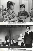 cca 1977 ,,Bölcsődal férfiaknak" című szovjet film jelenetei és szereplői, 17 db vintage produk...