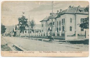 Petrozsény, Petrosani; Soc. Principele Mircea / gyermek menhely. Vilh. Grosz kiadása / orphanage (Rb)