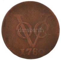 Hollandia 1780. 1D Cu T:VF Netherlands 1780. 1 Duit Cu C:VF  Krause KM#70