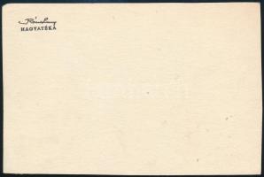 Róna Emy (1904-1988): Nils Holgersson illusztráció (rabló varjak hatalmában). Tus, papír, hátoldalán...