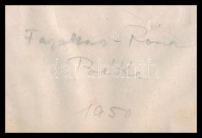 Róna Emy (1904-1988): Béke, 1950 (illusztráció). Tempera, karton, jelezve balra lent, 15×18,5 cm