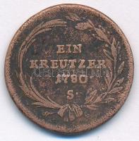 1780S 1kr Cu "Mária Terézia" T:VF,F