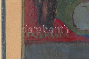 Fazekas Pál (1915-1978): Tudomány (reklám- vagy falképterv, 1930-as évek. Vegyes technika, karton, j...