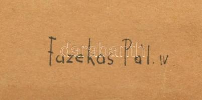 Fazekas Pál (1915-1978): Szent István felajánlja a koronát Szűz Máriának, 1930-as évek. Akvarell, tu...