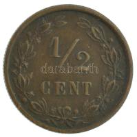 Hollandia 1884. 1/2c bronz T:XF Netherlands 1884. 1/2 Cent bronze C:XF Krause KM#109