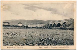 Bodola, Budila (Háromszék); Gara cu pod / vasútállomás és vasúti híd / railway station and bridge (fl)