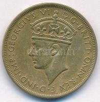 Brit Nyugat-Afrika 1938H 2Sh Ni-sárgaréz "VI. György" T:XF,VF British West Africa 1938H 2 Shillings Ni-brass "George VI" C:XF,VF Krause KM#24