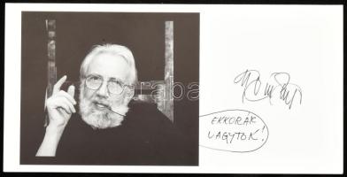 Gyémánt László, 2 db katalógus, egyik dedikált, másik autográf feliratával: Gyémánt László. Nagy uta...