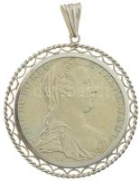 Ausztria 1780SF Tallér Ag "Mária Terézia" utánveret, jelzett Ag keretben (~5,4g/0.925) T:AU Austria 1780SF Thaler Ag "Maria Theresia" restrike in hallmarked Ag frame (~5,4g/0.925) C:AU Krause KM#T1