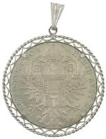 Ausztria 1780SF Tallér Ag "Mária Terézia" utánveret, jelzett Ag keretben (~5,4g/0.925) T:A...