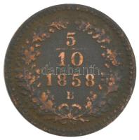 1858B 5/10kr Cu T:VF,F Adamo M3