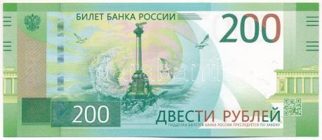 Oroszország 2017. 200R Krími emlékkiadás T:UNC Russia 2017. 200 Rubles Crimean Commemorative Issue C...
