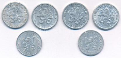 Csehszlovákia 1950. 1K Al (2x) + 1951-1952. 1K Al (2xklf) + 1953-1954. 50h Al (2xklf) T:XF,VF karc
...